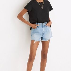 Madewell Perfect Jean Short light blue